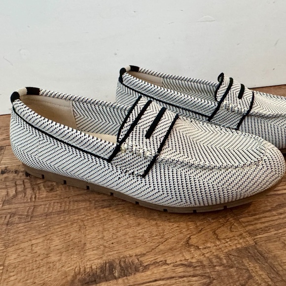 Cvistpieo Knit Loafers Zebra Lightweight Slip On Shoes Driving Flats Size 10 - Picture 1 of 7